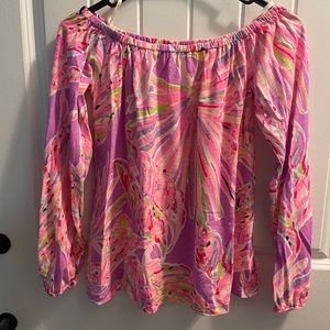 Lilly Pulitzer Off Shoulder Long Sleeve